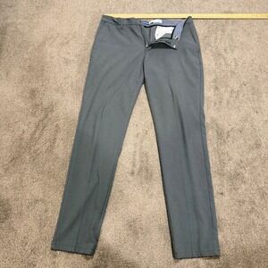 Old Navy Mens Athletic Built-In Flex Pants Gray 33x34 Stretch Chino Trousers
